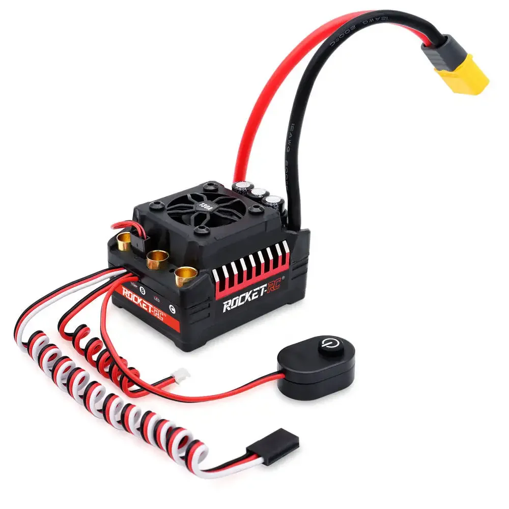 VoltSWaterproof ESC 130A Brushless Electronic Speed Controller BEC 7.4V/8.4V 6A for 1/8th on Road Off-road RC Car