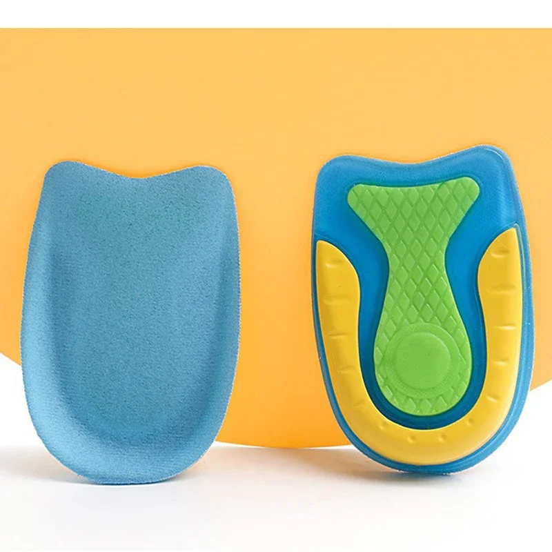 Plantillas de silicona para tacones, almohadillas absorbentes de golpes para zapatos, protectores de talón para fascitis Plantar, cojín de Gel autoadhesivo para aliviar el dolor en el pie