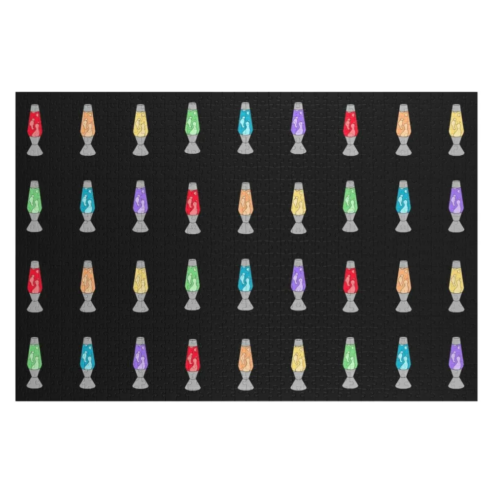 

Rainbow Lava Lamps Pack Jigsaw Puzzle Iq Wood Name Custom Photo Puzzle