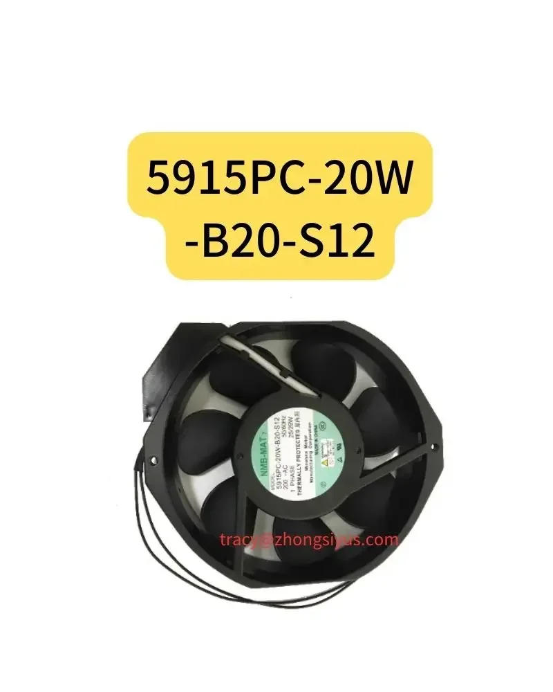 

Новый 5915PC-20W-B20-S12 200VAC Оригинальный цельнометаллический высокотемпературный вентилятор Minebea NMB