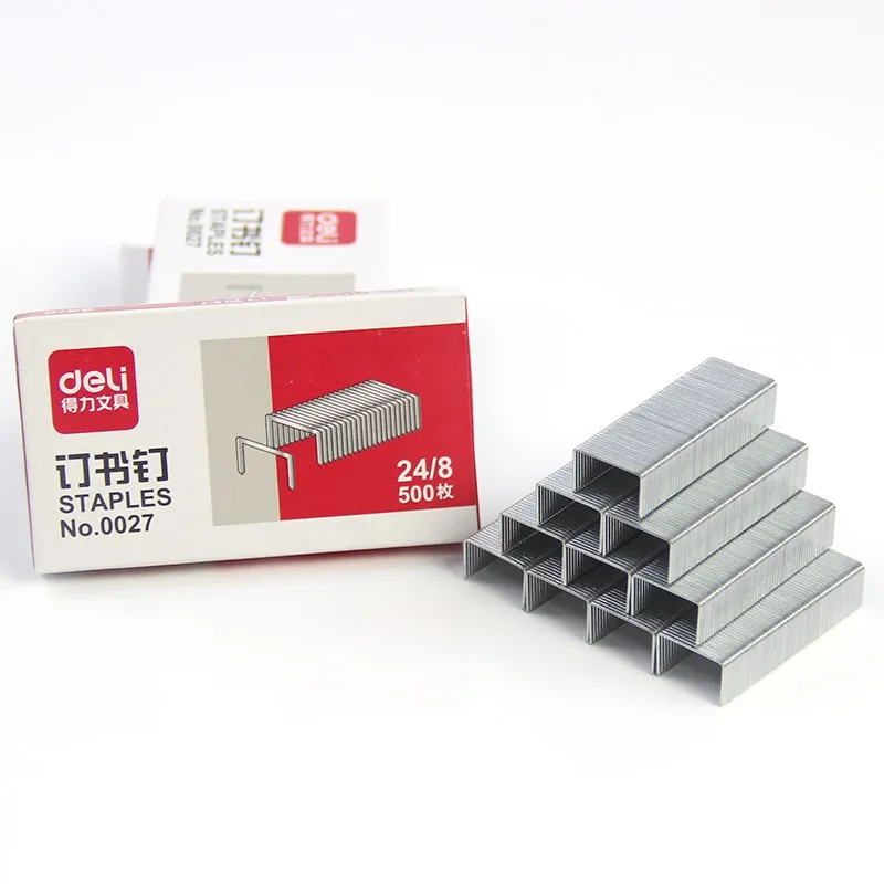 DELI Cheaper Item 500pcs/set Stapling Thick Layer 50 Pages 24/8 Large Staples Needle Stationery Office Supplies For Students