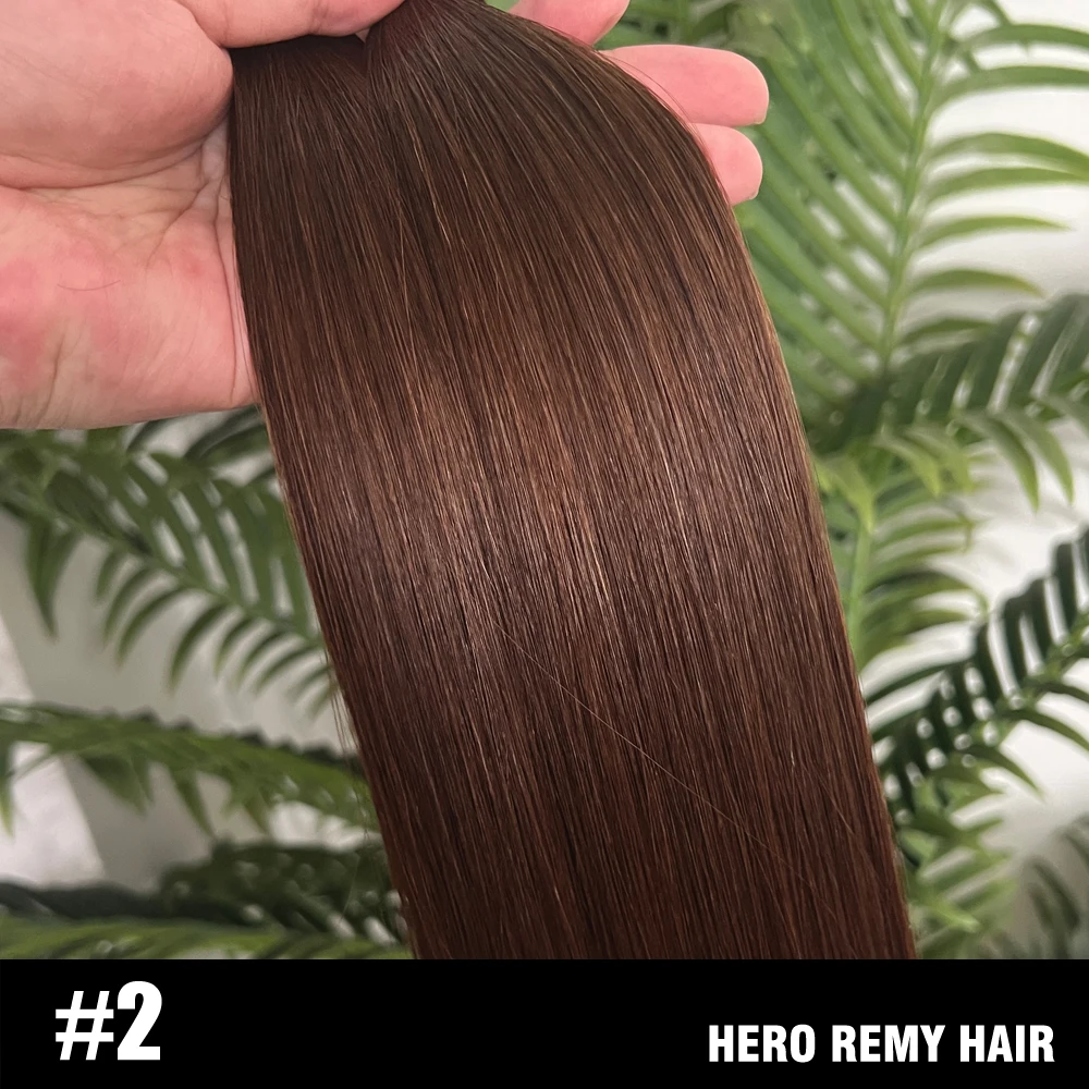Hero Remy Haar Steil Menselijk haar Weeft Europese Remy Menselijk haarbundels Inslagextensies Natuurlijk haar Highlight 100 g/stk 16-22"