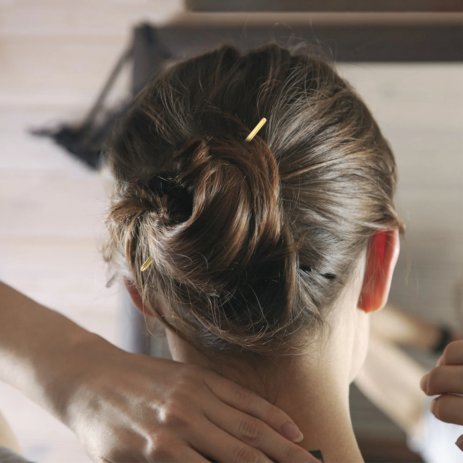 

10Pcs Chinese Hair Pins DIY Elegant Bridal Accessories for Women Long Hair Bun Tassels Beads Metal Straight Hairpin