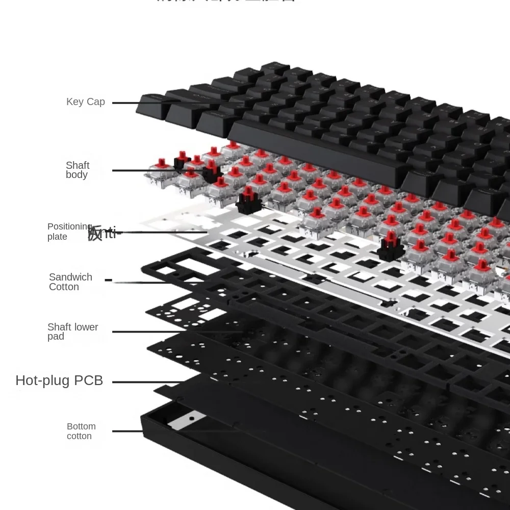 IROCK ZN84 Mechanical Keyboard Bluetooth Tri-mode 1680 Million RGB  Wireless 2.4G Kaihua Axis Hot-swappable Multi-colour Options