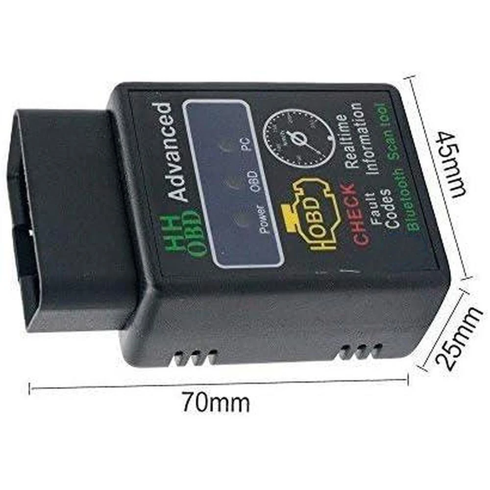 1Set OBD2 Diagnostic Scan Tool For Vehicles with OBD2 Ports Models ABS + Plastic Premium Material Black Car Accessories