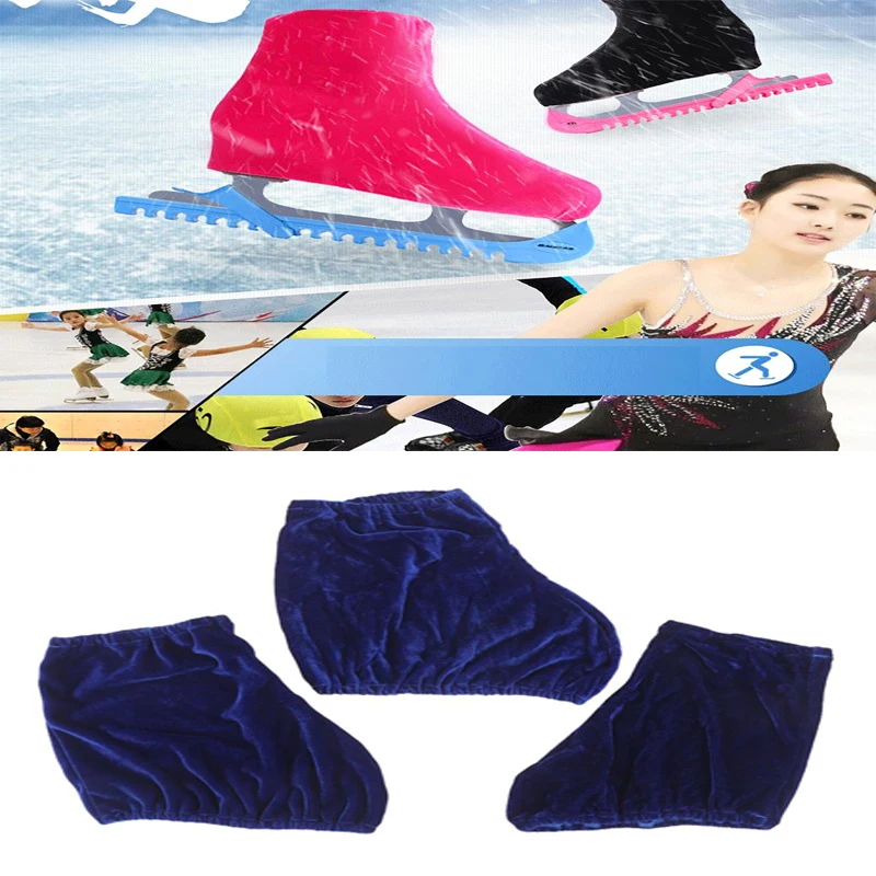 

1pc Upgraded High Elastic Velvet Fabric Figure Skating Shoe Cover Protector Anti-Scratch & Dustproof Ice Skate Blade Cover Guard