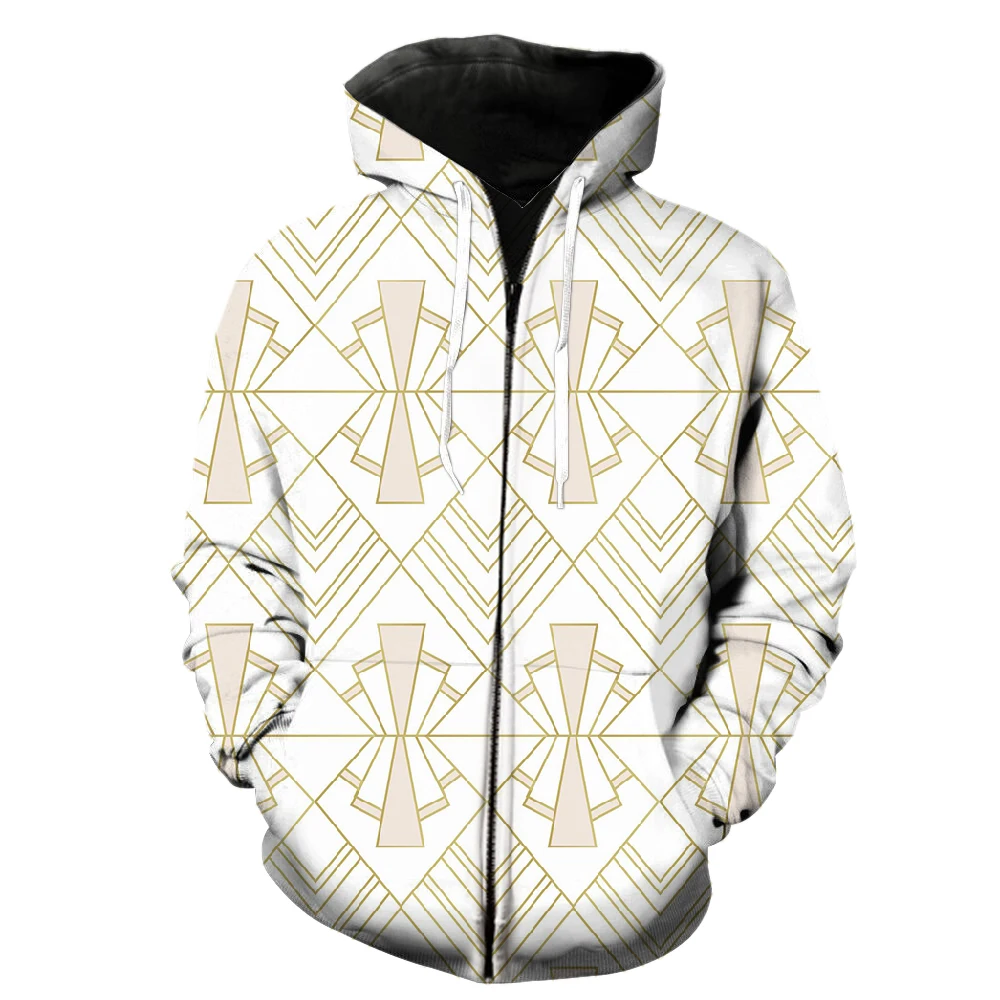 

Abstract Pattern Men's Zipper Hoodie Sweatshirts 2022 Hot Sale Streetwear Hip Hop Fashion Tops Funny Long Sleeve 3D Print Casual