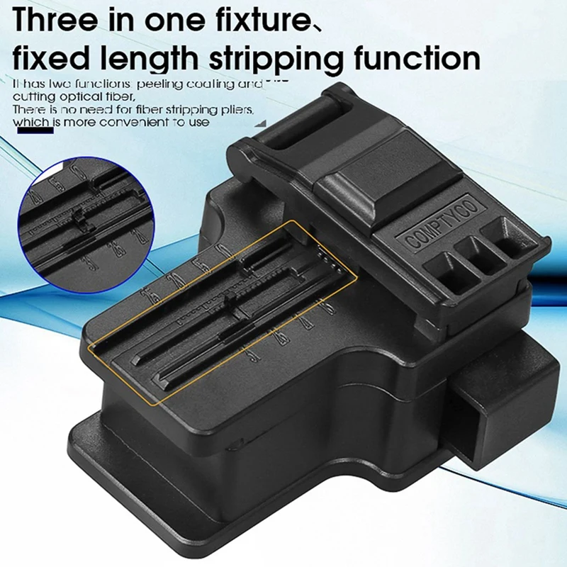 2X COMPTYCO AUA-X01 FTTH MINI Optical Fiber Cleaver ABS Small High Precision Fiber Cutter Cable Cold Connection Cutting Tool