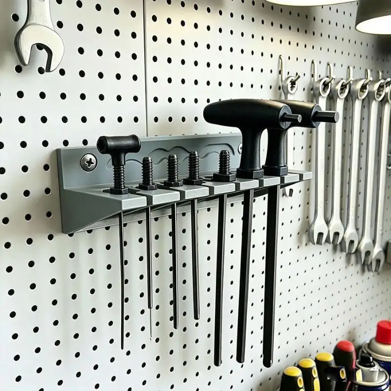 1pc Tool Rack T-Handle Hanger Screwdriver Hex Screwdriver Holder Screw Small Parts Small Additions Tool Placement Storage Rack
