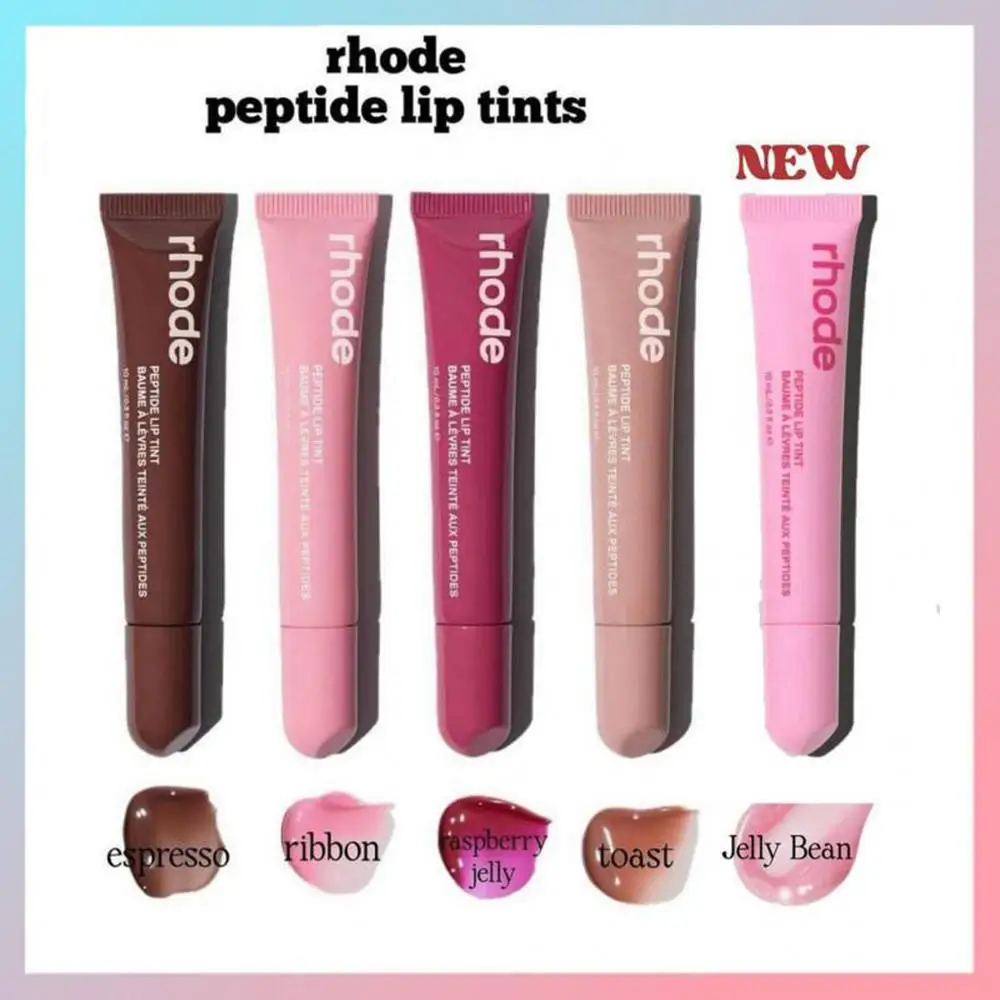 Party Favors Peptide Lip Tinted Jelly Bean Lip Balm Lip Gloss Moisturizing Lip Glaze Oil Lipstick Mirror Lasting Makeup