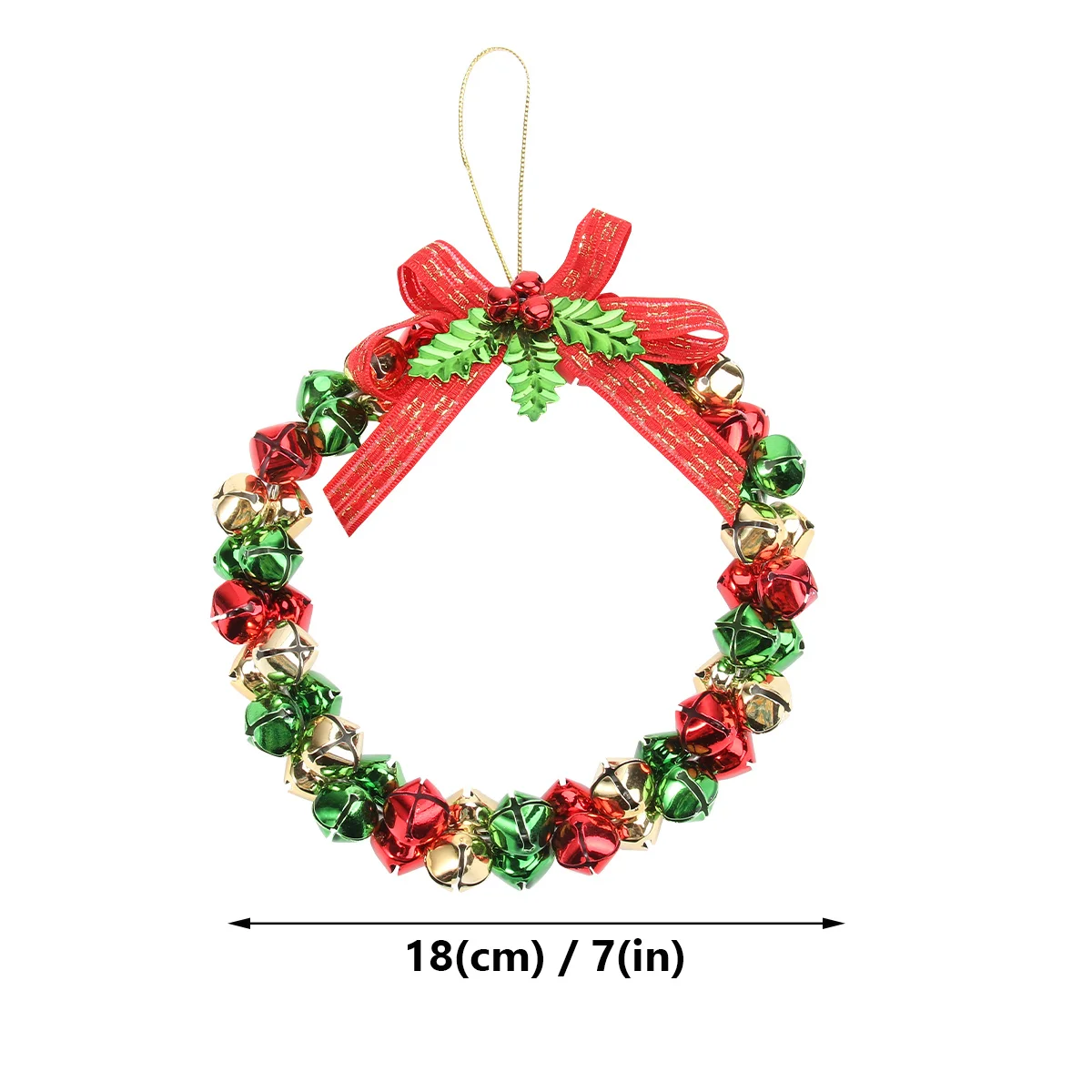 

Christmas Bell Garland Office Decorations Hanging Ornament Wall Jingle Wreath Tree