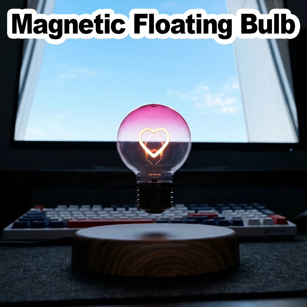 Levitating Lamp Magnetic Bulb with Floating Display Stand US-Plug Levitate Bulb With Floating Display Stand Led Night Light Bulb