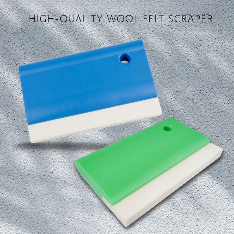 ALIWRAP Wool Felt Squeegee Window Tint Scratch Free Soft Woolen Scraper for Car Vinyl Wrap Tint Film Dry Wet PPF Installation