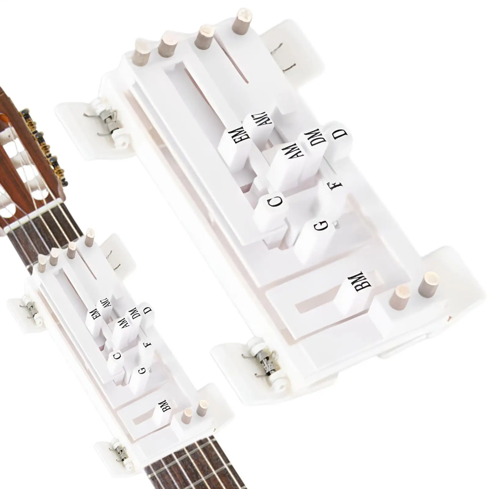 Gitarren-Akkordhilfe: Tragbares Lernsystem mit Ein-Klick-Akkordunterstützung für Anfänger