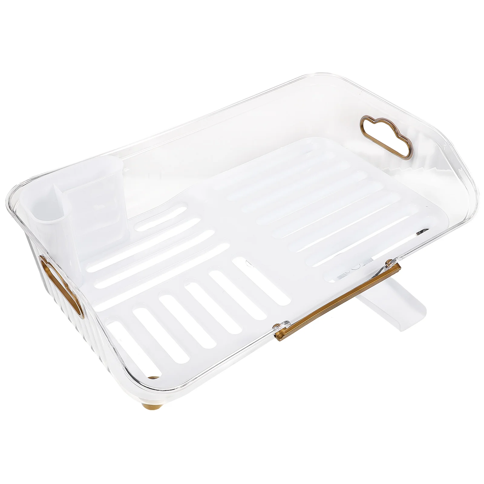 

Multifunctional Kitchen Drying Rack Dish Bowl Drain Rack Storage Small Cutlery Plastic Reliable Material Stable Structure Easy