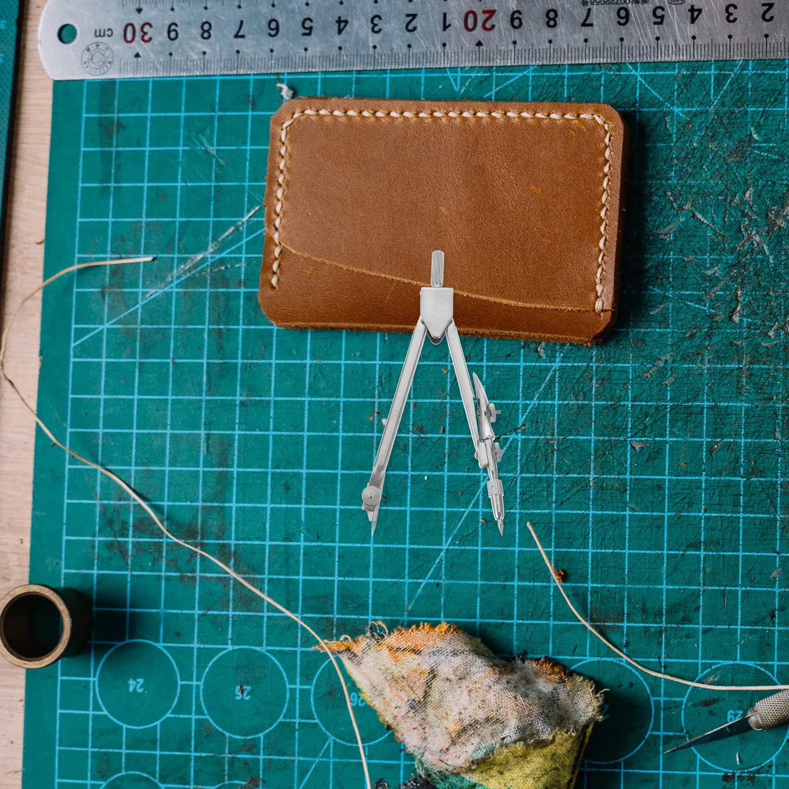 

Набор из 2 профессиональных циркулей-компасов для рукоделия, сверхпрочный стальной инструмент для разметки и резки бумаги