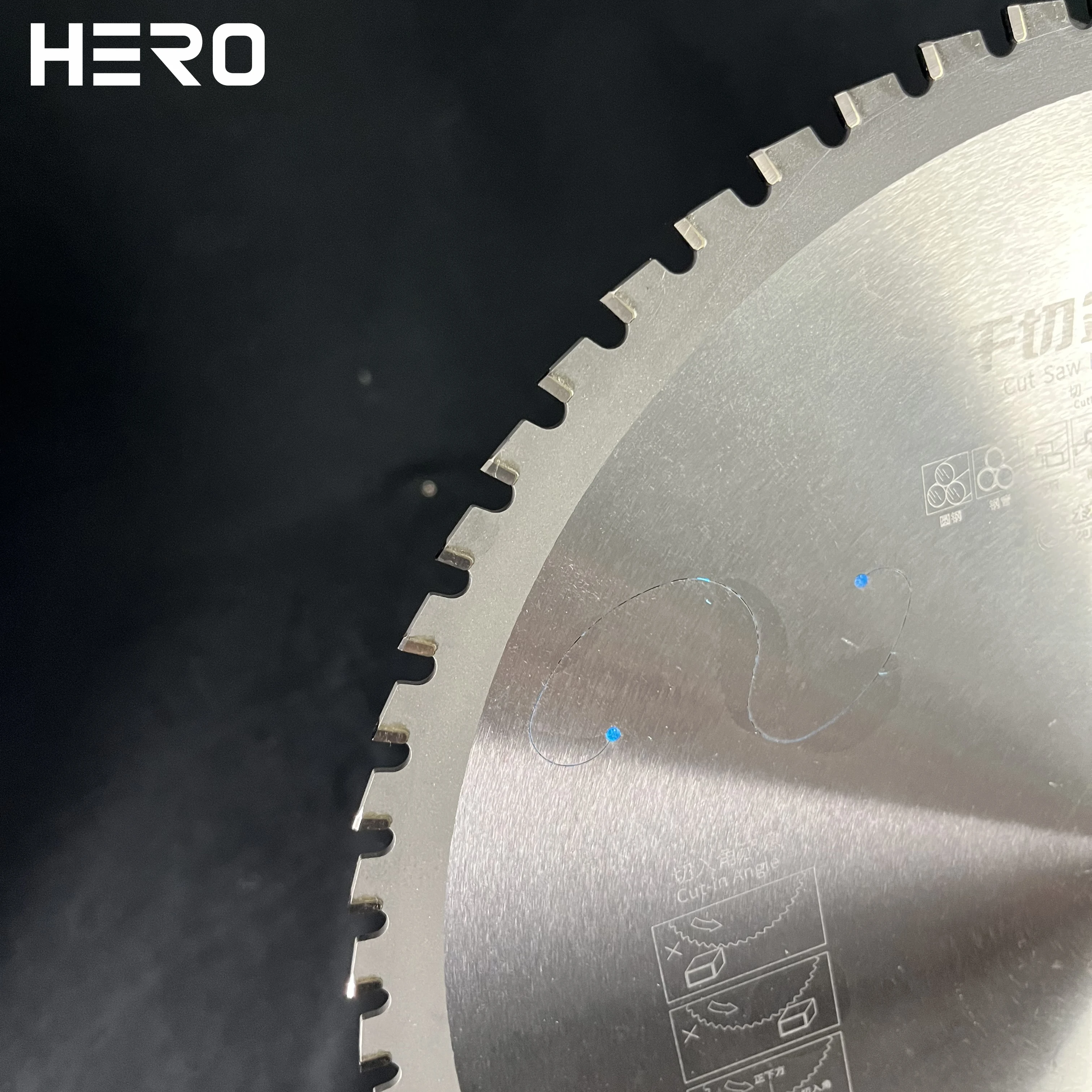 YYHCHERO Fabricante Máquina OEM Disco de corte de acero Cnc Hoja de sierra circular TCT fría para corte de metal