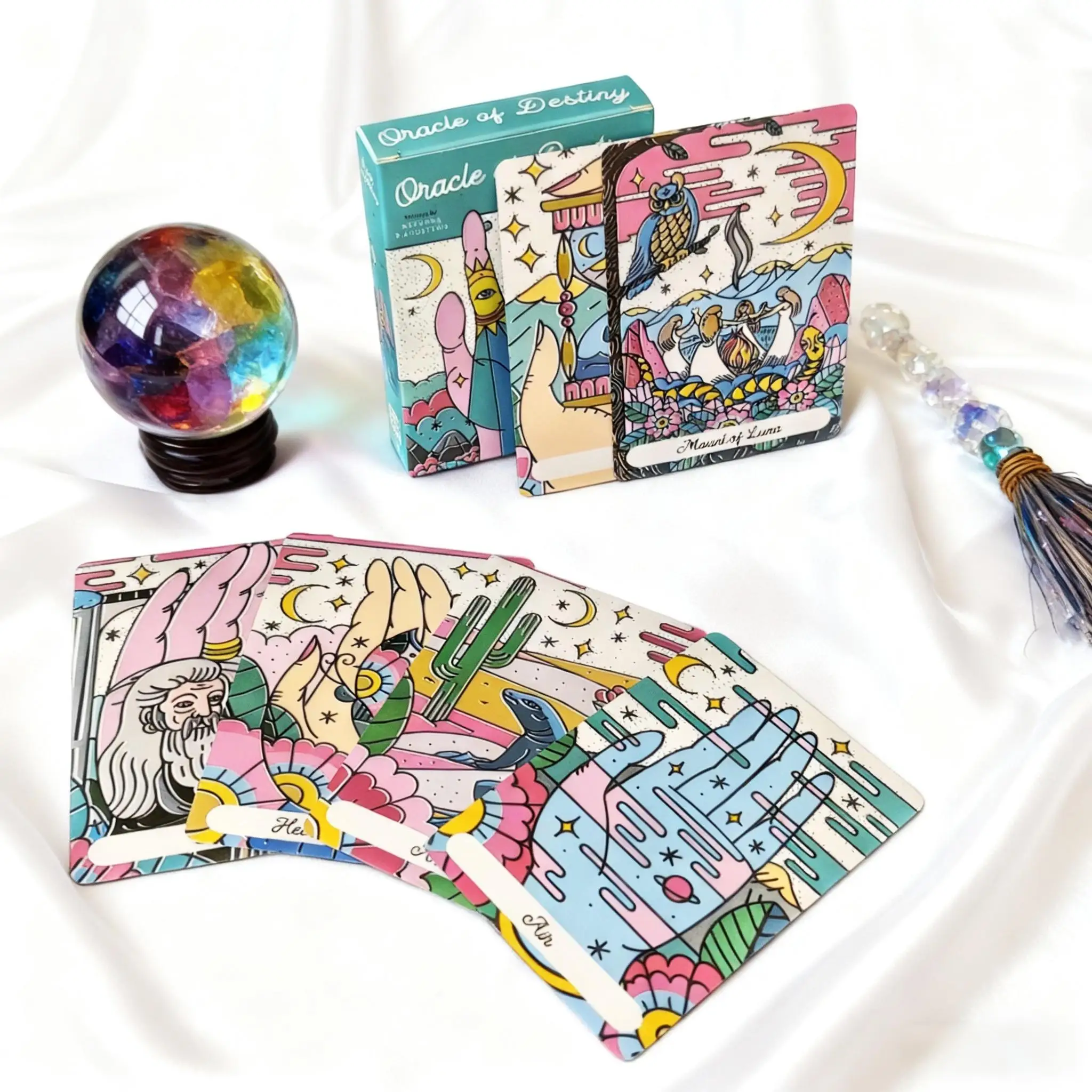Oracle of Destiny Oracle deck 50 Oracle Cards Tarot Divination Deck English Vision Edition Board Playing Game For Party