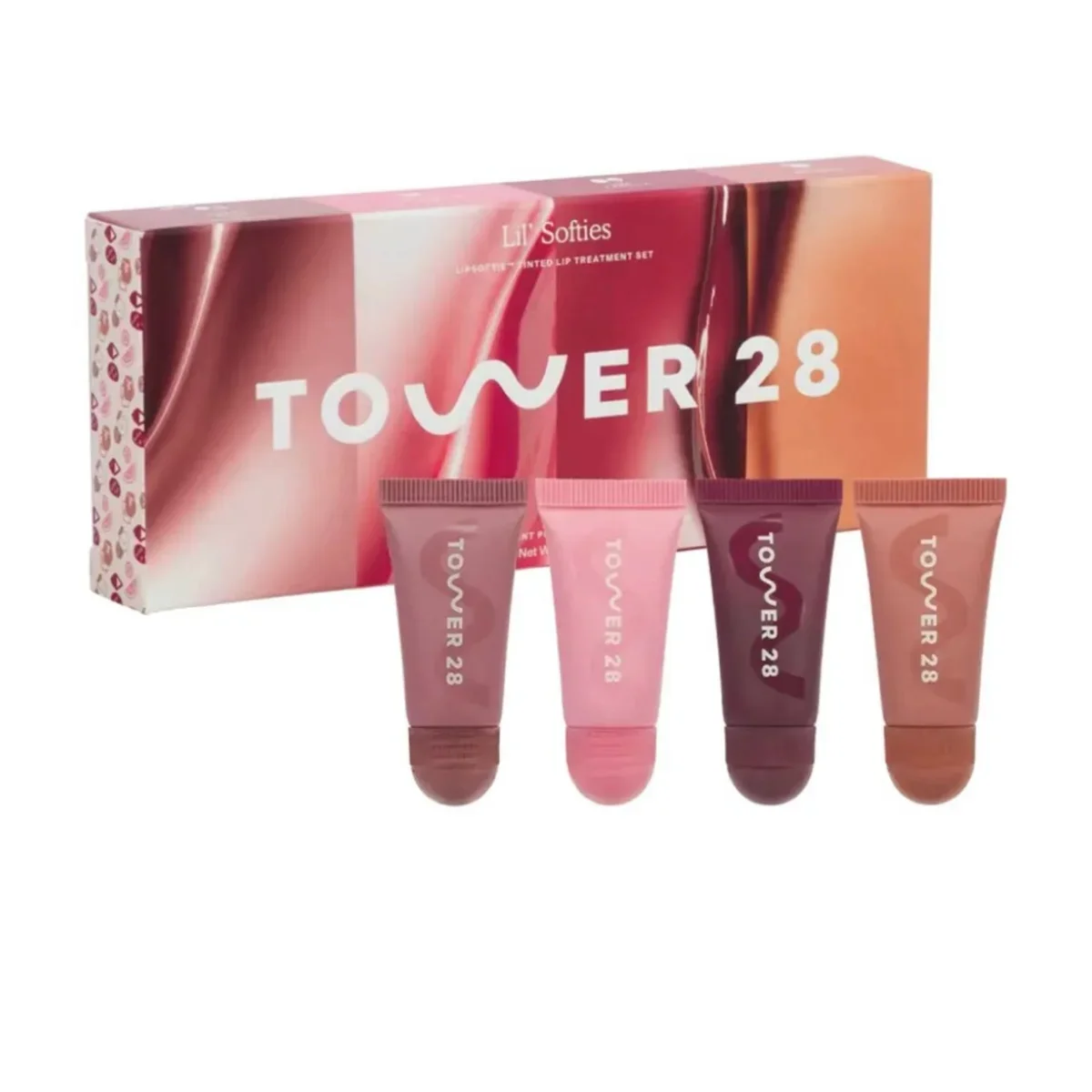 4*5g Tower 28 Beauty Mini Lil Softies Tinted Lip Balm Sugar Plum  Deep Moisturizing Smoothing Lip Lines Daily Lip Care