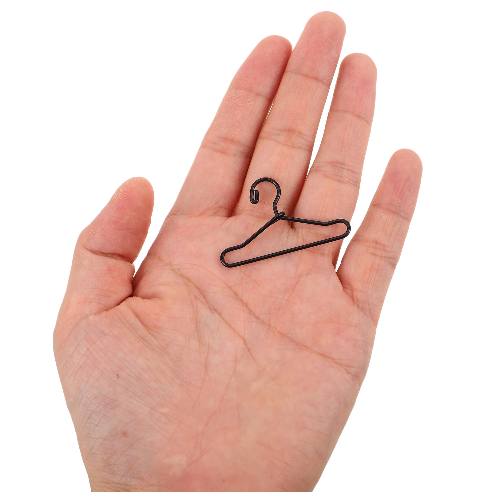 

50 Pcs Mini Hanger Coat Hangers for Crafts Small Clothes Dress Closet Dollhouse Clothing