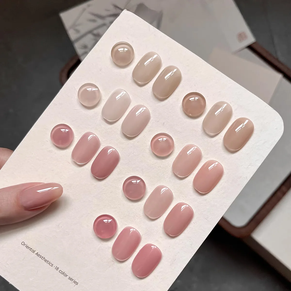 TC 10 ml 18-Farben-Gelee-Gel-Nagellack, milchig weiß, nackt, glitzernd, Soak Off, LED-UV-Gel, semi-permanenter Nagelkunst-Maniküre-Gel-Lack