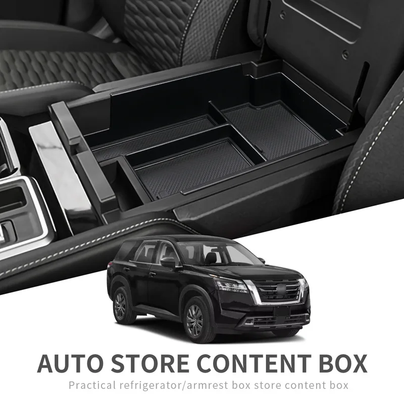 

Car Center Console Armrest Storage Box For Nissan Pathfinder 2022 2023 Central Storage Organizer Container Tray Accessories