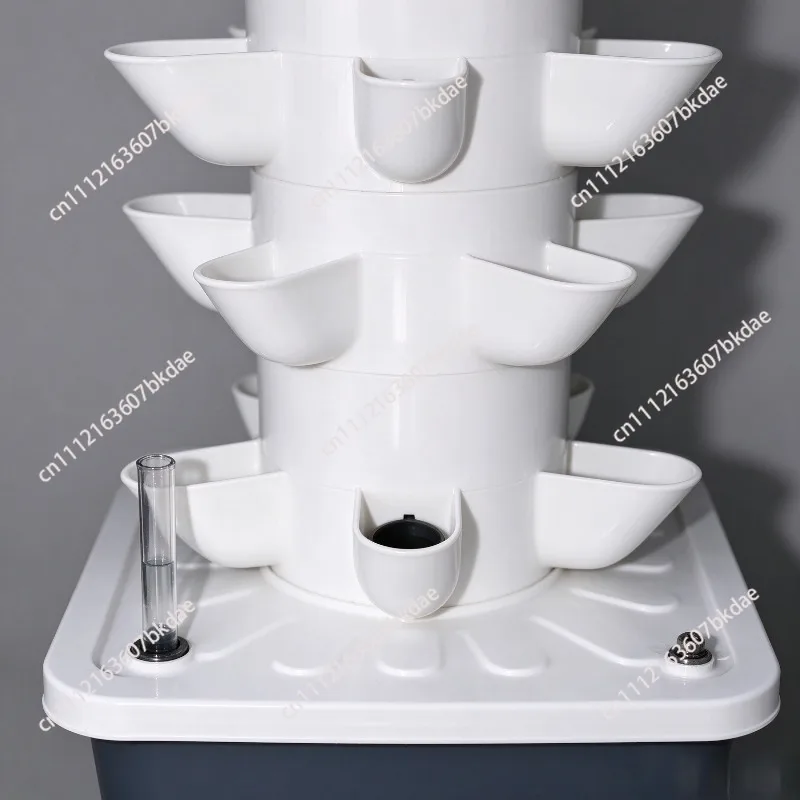 Garden Balcony Vertical Hydroponics Tower with Timer 45/18Holes Hydroponic System Vegetable Planter Soilless Culture Grow Kit