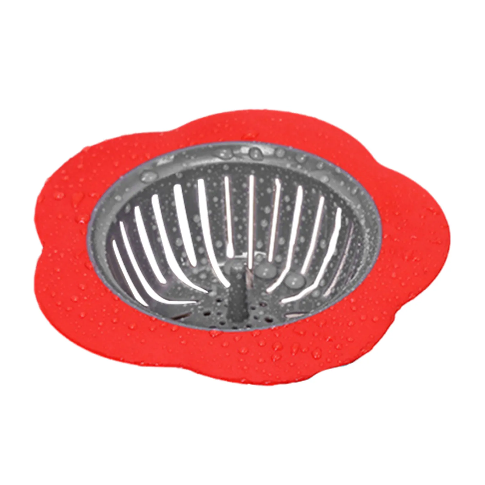 

Flower Shaped Silicone Sink Strainer for Kitchen Bathroom Wash Bowl Bathtub Stall Shower Laundry Tub Clog Prevention Drain