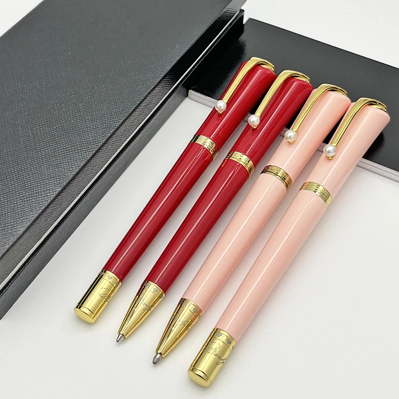 

YAMALANG Luxury Special Edition Monr Black/Pink/Red Colors MB Rollerball Ballpoint Pen With Pearl Clip