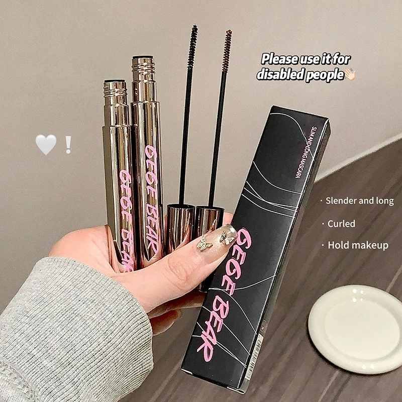 Gege Bear Long Curling Mascara Natural Curling กันน้ํา ติดทนนาน รองพื้นขนตาไม่เลอะเลือน