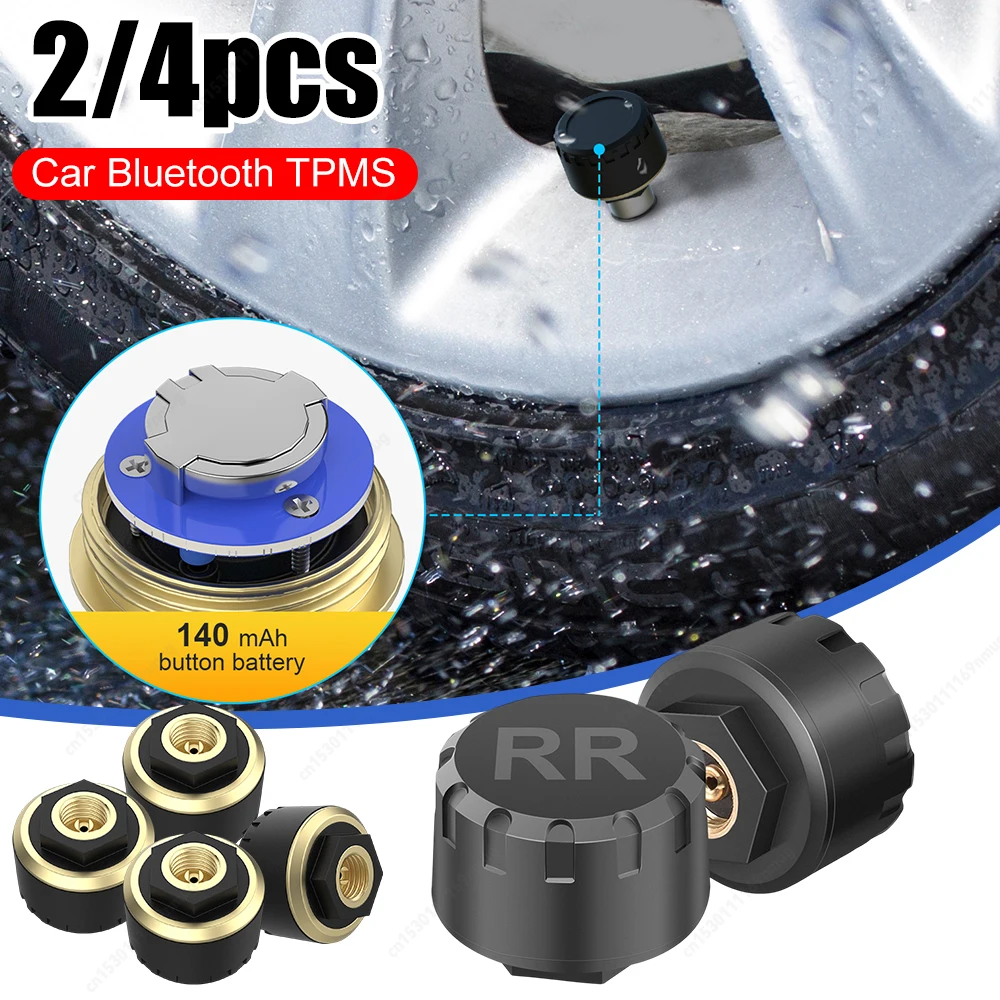 

Motorcylce Car Tire Pressure Sensor Tyre Pressure Monitoring System Bluetooth-compatible Mobile Phone Display Accessories