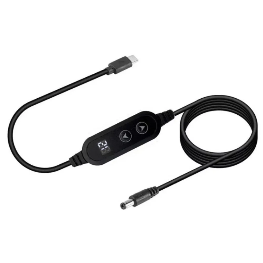 

Новый преобразователь USB-C в DC с напряжением от 5В до 12В, кабель для быстрой зарядки 3A PD, адаптер с регулируемым повышением напряжения