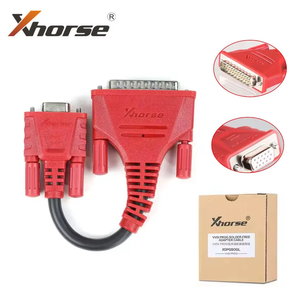 

Xhorse XDPGSOGL DB25 DB15 Conector Cable Work With VVDI Prog Connect With Key Tool Plus Programmer Solder-Free Adapters
