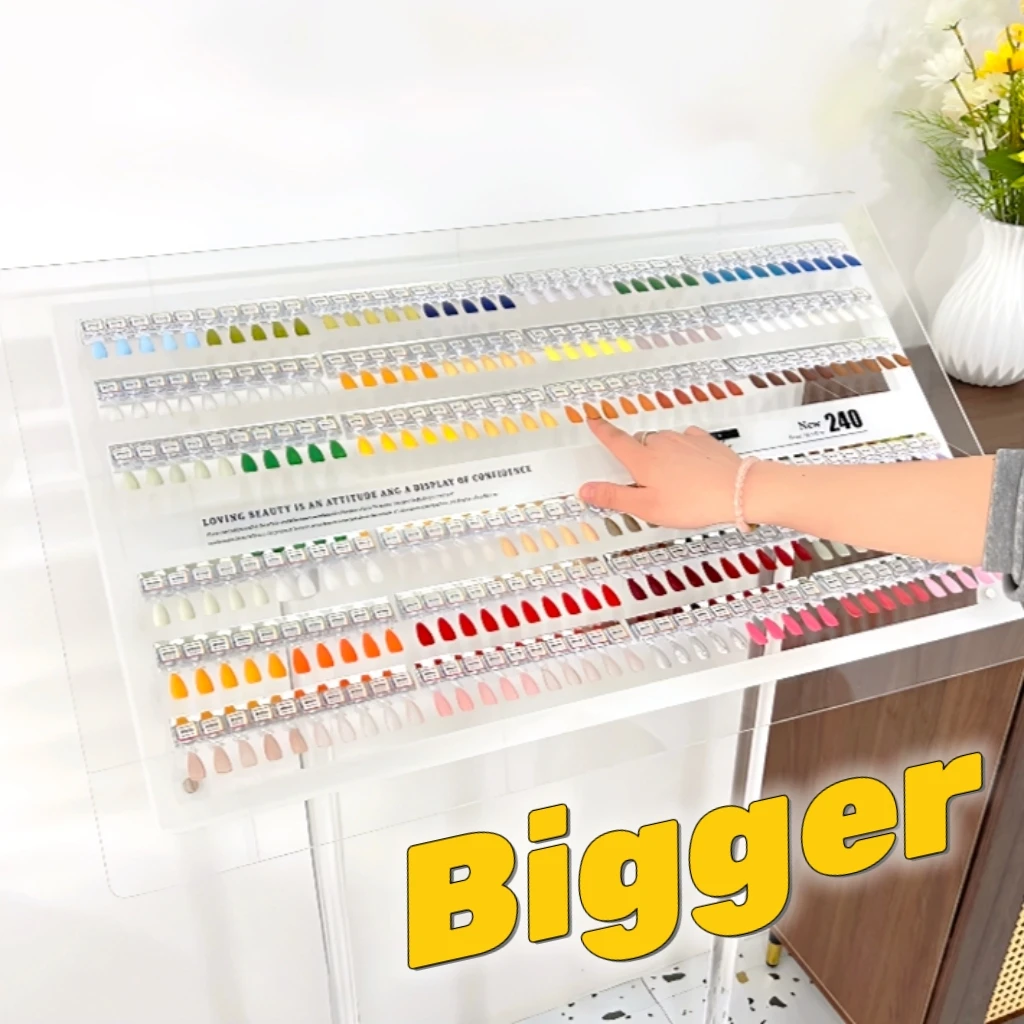 300 color large magnetic acrylic nail polish display board can be customized nail salon color comparison  logo tool