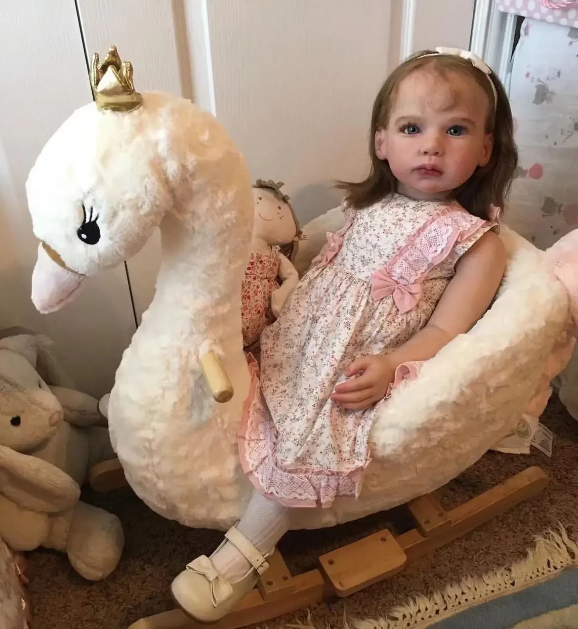 DLS Customized Limited Supply28inch Reborn Baby Lily With Hand-Rooted Hair Already Finished Doll Huge Girl Christmas GIft - view 2