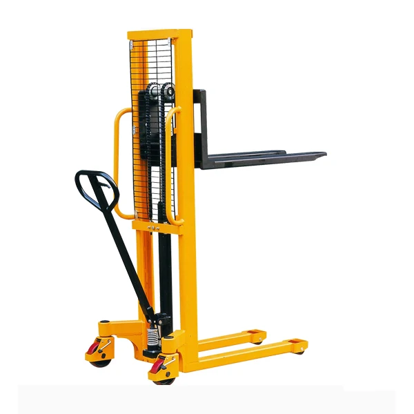 

1 Ton Hand Forklift Jack Truck Manual Pallet truck Stacker use in warehouse Hydraulic Hand Operated Manual Lifter Forklift