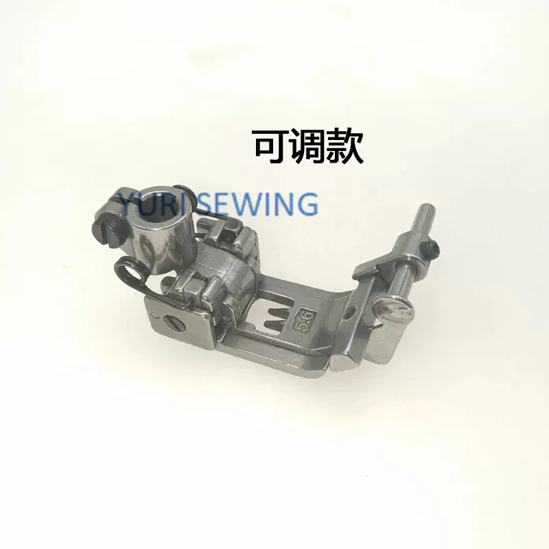 Three-needle five-thread interlocking machine adjustable edge presser foot 5.6 stitch position Kanche car gauge with knife stop