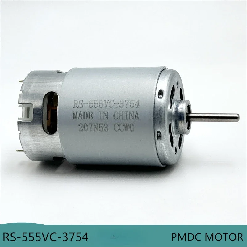 RS-555VC-3754/85 Carbon Brush Motor DC 6V-24V 9000RPM Low Noise for Massage Stick/ Hair Dryer/ Hot Air Gun/ Toy Car Boat Model