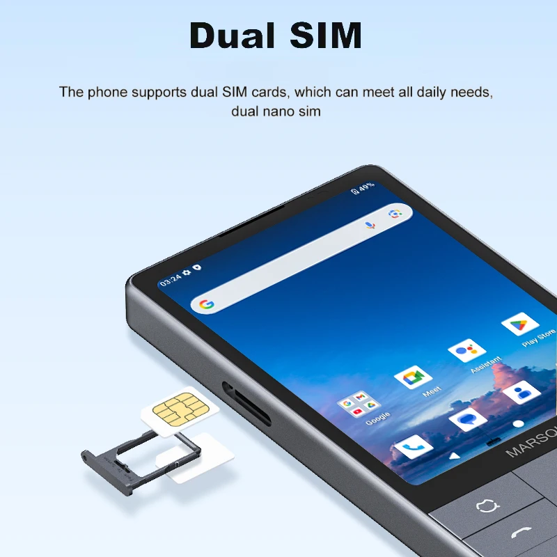 QIN F25 Dual SIM Mini Smartphone Android 14 Google Play 6GB 128GB