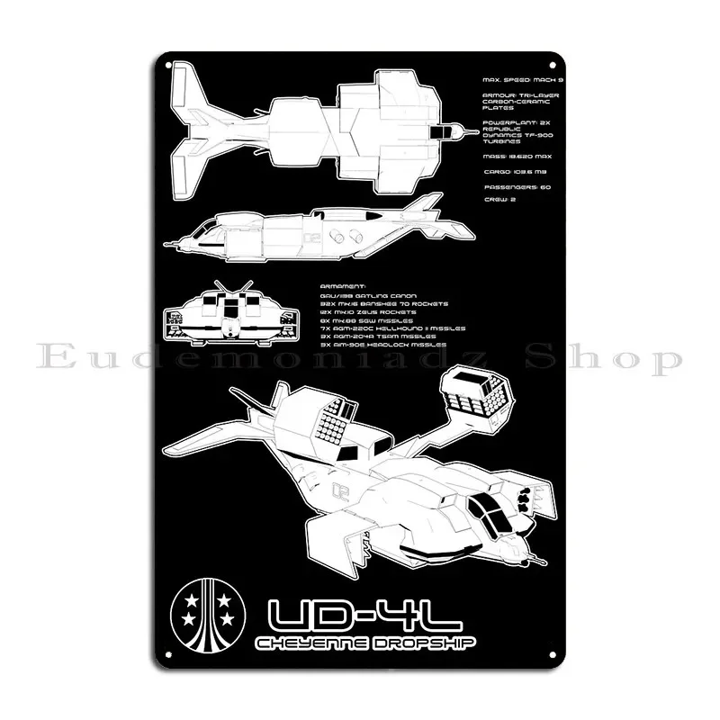 Ud 4l Dropship Metal Plaque Poster Create Character Cinema Decoration Club Tin Sign Poster
