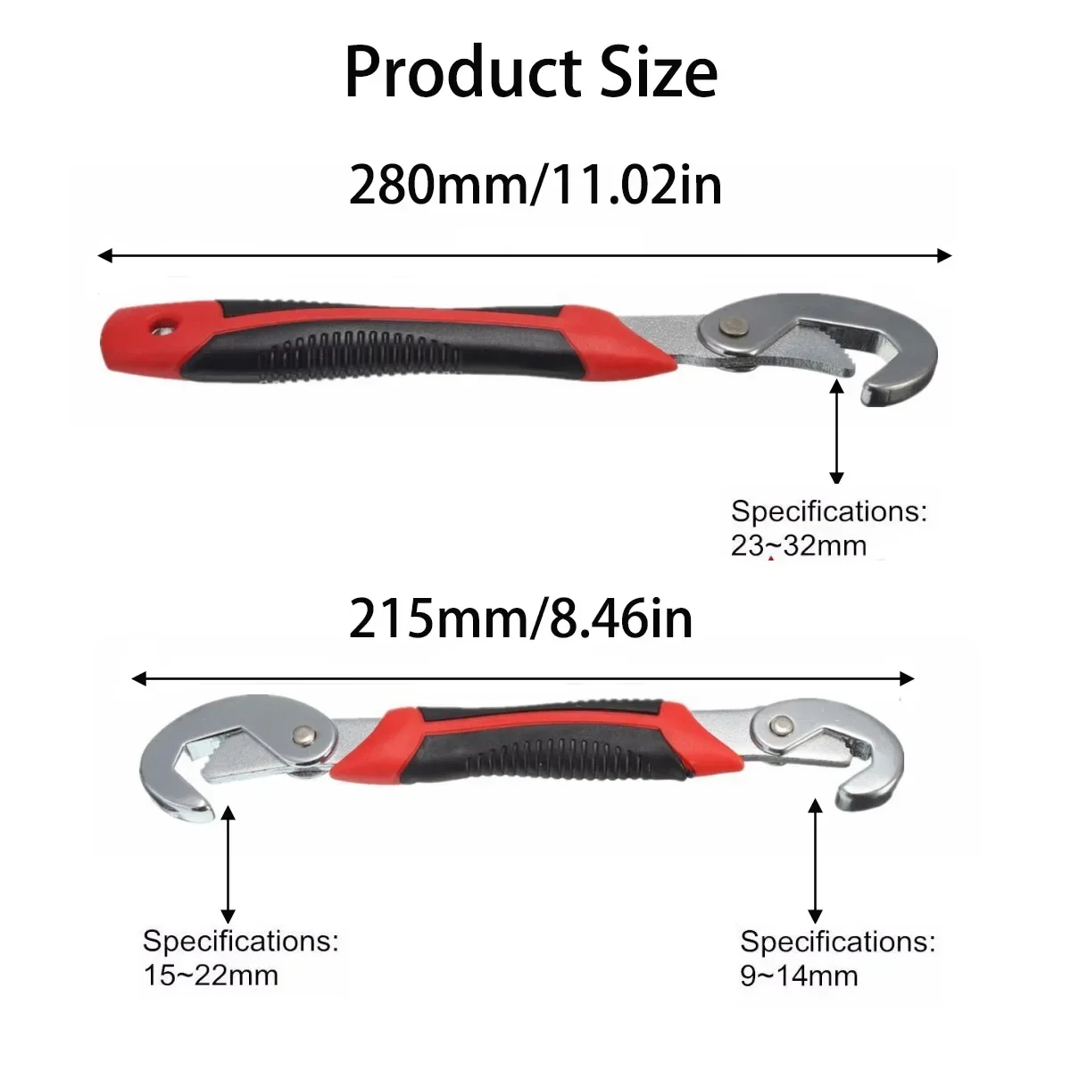 Imagem -05 - Chave Inglesa Ajustável Non-slip Multi-function Universal Wrench Home Repair Key Hand Tool Multi Purpose Pipe Wrench