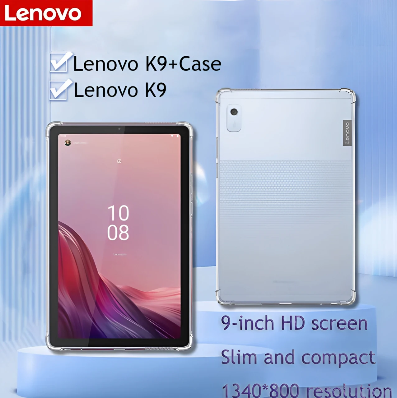Lenovo Tab K9/M9 Tablet 4G LTE Global ROM 9 pollici MTK G80 Octa-core 4GB 64GB Dolby Atmos suono 5100MAH Global PC Pad Con custodia