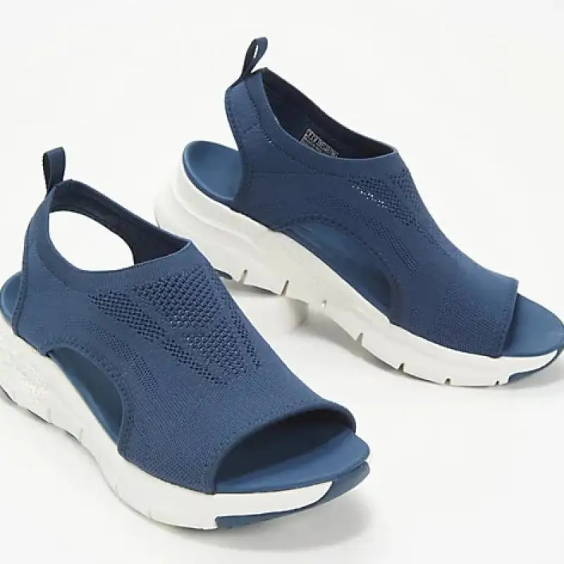 Mesh Women Sandals Female Summer Shoes 2025 Classic Breathable Slip on Sport Sandals Open Toe Platform Shoes Zapatillas De Mujer