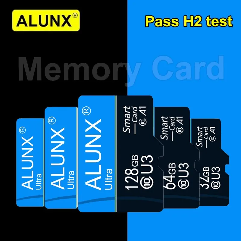 ALUNX Micro Card TF SD Memory Card Class 10 64 GB U3 4K High Speed Flash Memory Card C10 32G 64G for Xiaomi Huawei Samsungu Etc