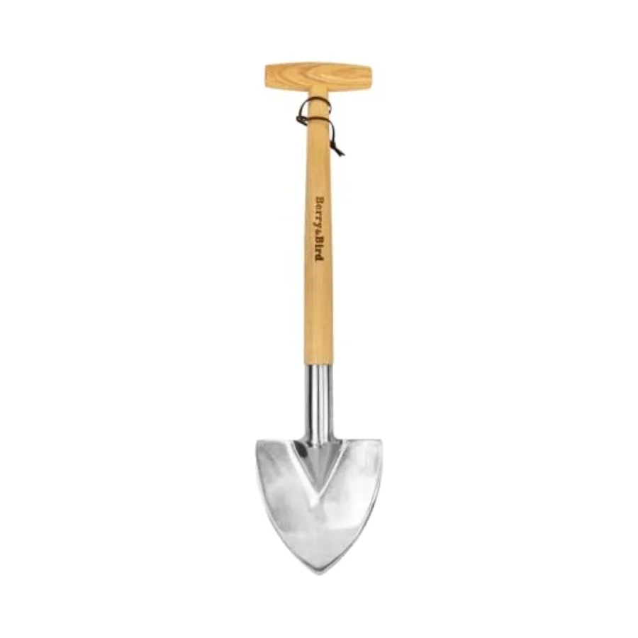 

21.6''Long Trowel for Gardening Root Cutting Tool with Sharp Stainless Steel Blade Wooden Handle Small Shovel Hand Edger Garden