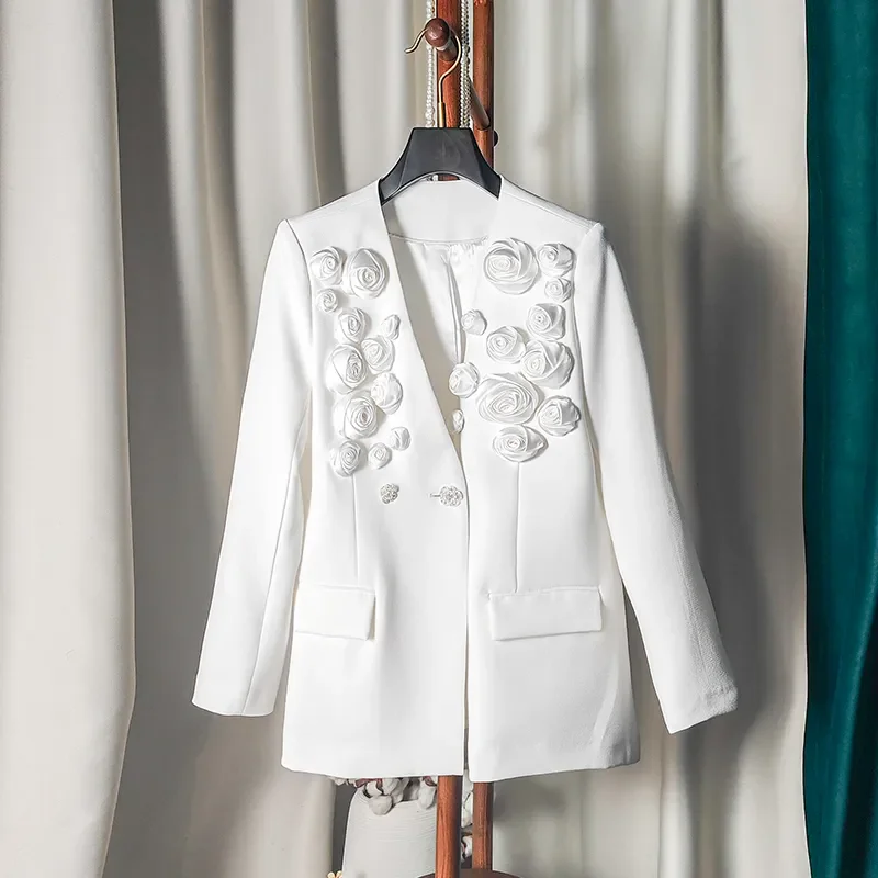 

Новое модное пальто с цветочным принтом, женская одежда, осенняя корейская высококачественная повседневная куртка с v-образным вырезом и длинными рукавами, женская свободная верхняя одежда W1080