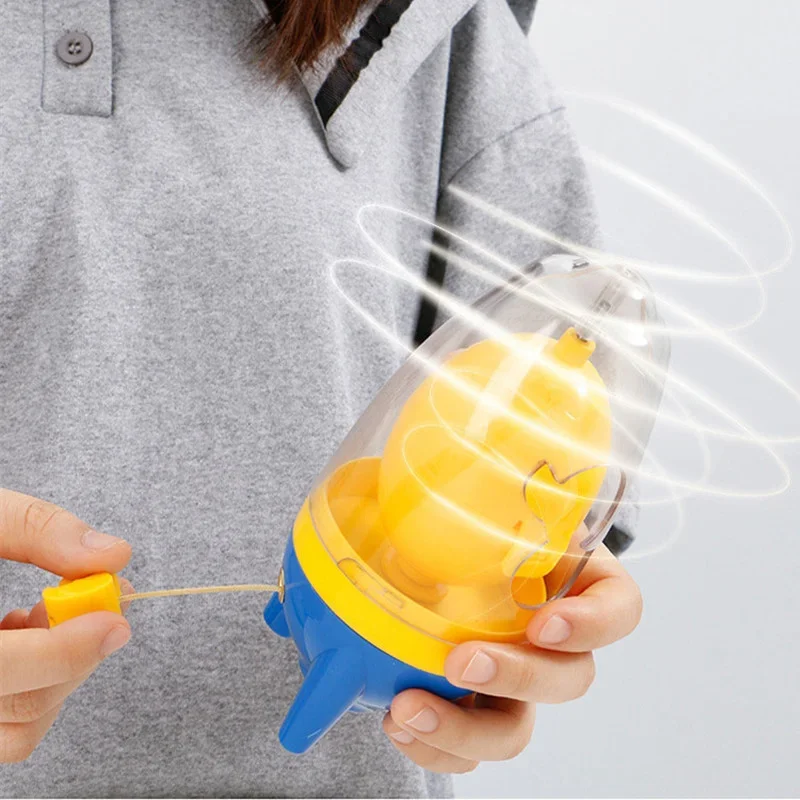 New Manual Mixing Golden Whisk Eggs Spin Mixer Egg Yolk Shaker Gadget Stiring Maker Puller Kitchen Cooking Baking Accessories