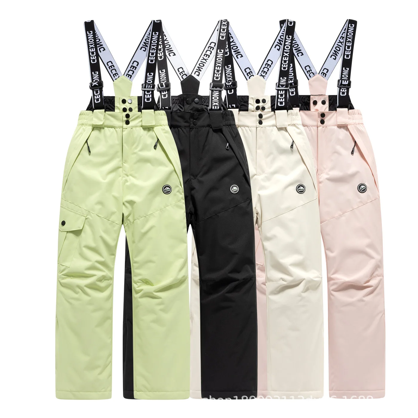 Children's Ski Pants Middle-aged Thermal Waterproof Single and Double Board Overalls Ski Pants Cotton Pants