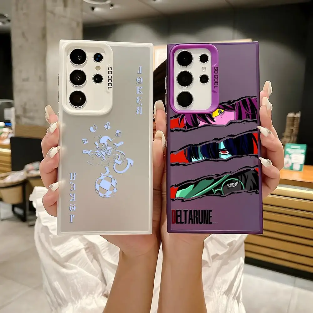 حافظة لهاتف سامسونج جالاكسي S25 Edge S24 S23 S22 S21 S20 Ultra Funda غطاء فضي من السيليكون