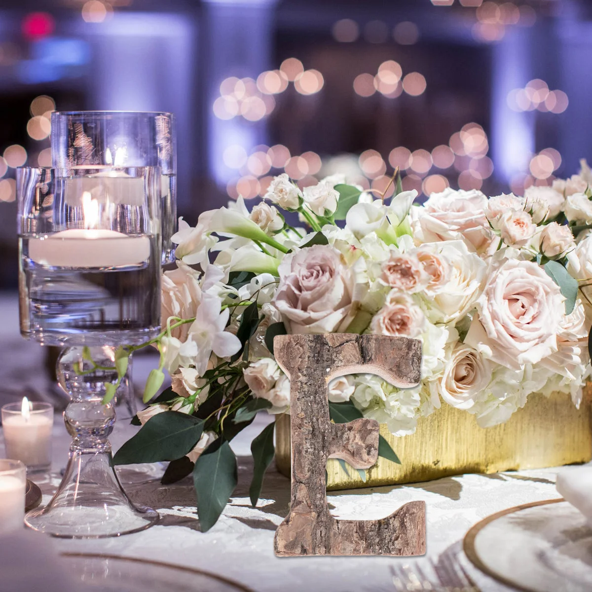 

1Pcs Natural Tree Bark English Letters Wooden Decoration Retro DIY Crafts Home Party Wedding Decor Nondeformation